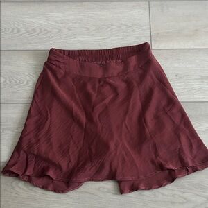 Wishlist Burgundy Skater Skirt